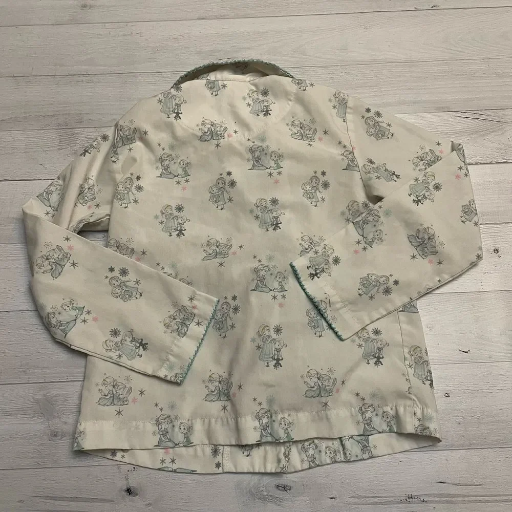 Disney store young anna &‎ elsa pajamas 5/6
